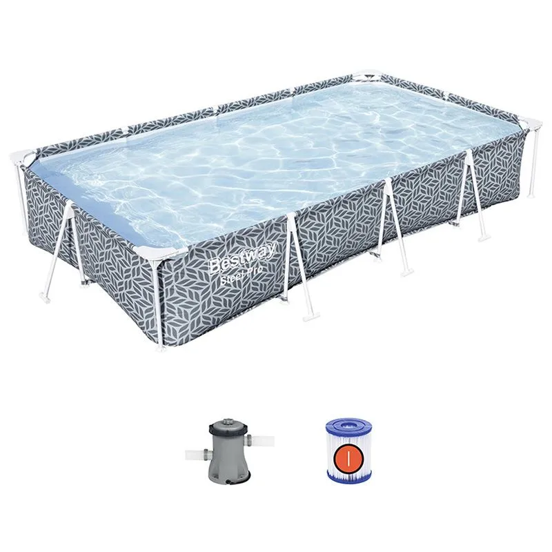 Бассейн каркасный с фильтр-насосом Bestway Steel Pro, 366х201х66 см, 561FV купить недорого в Украине, фото 1