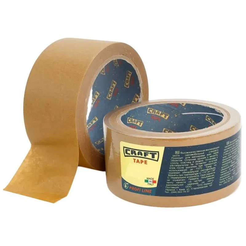 Автомалярна стрічка Craft Tape 110°С, 50 мм х 50 м, коричневий, MNC5050 купити недорого в Україні, фото 1