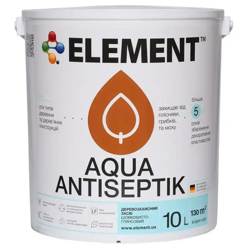 Антисептик Element Aqua, 10 л, прозрачный купить недорого в Украине, фото 1