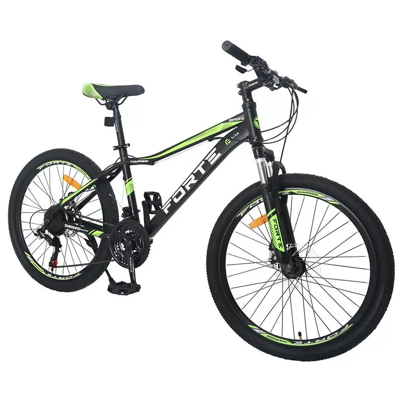 Велосипед Forte Stark, рама 24", колеса 24", чорно-зелений, 128231 купити недорого в Україні, фото 1
