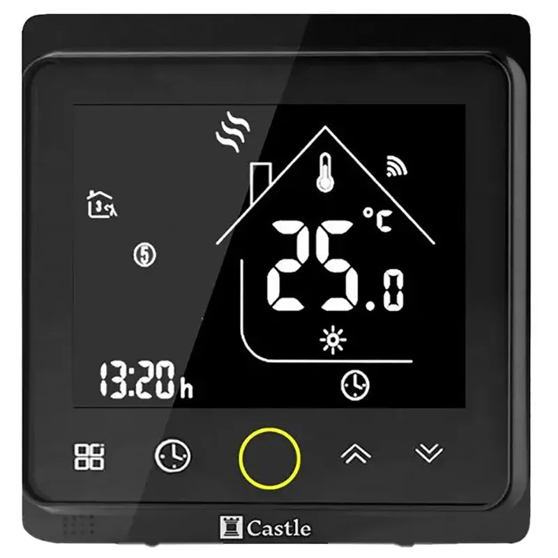 Терморегулятор для теплого пола с управлением через Wi-Fi VAB Castle АС603H-B-VA, 55014582 купить недорого в Украине, фото 1