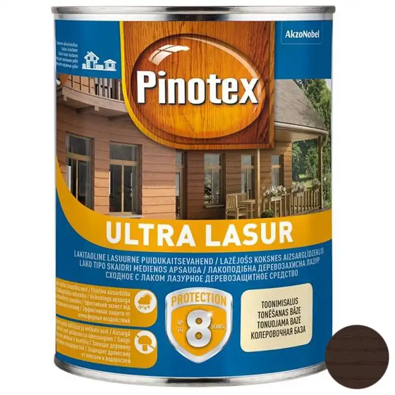 Засіб деревозахисний Pinotex Ultra, 1 л, палісандр, фото 34587 Засіб деревозахисний Pinotex Ultra, 1 л, палісандр купити недорого в Україні, фото 34587