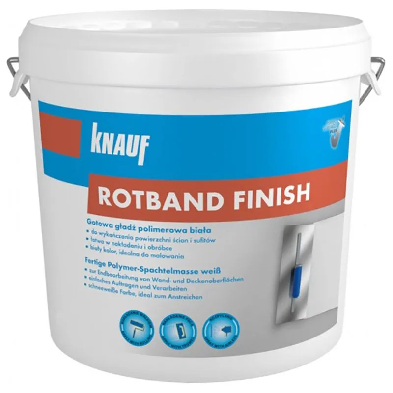 Шпаклевка Knauf Rotband Finish, 18 кг, 549396 купить недорого в Украине, фото 1