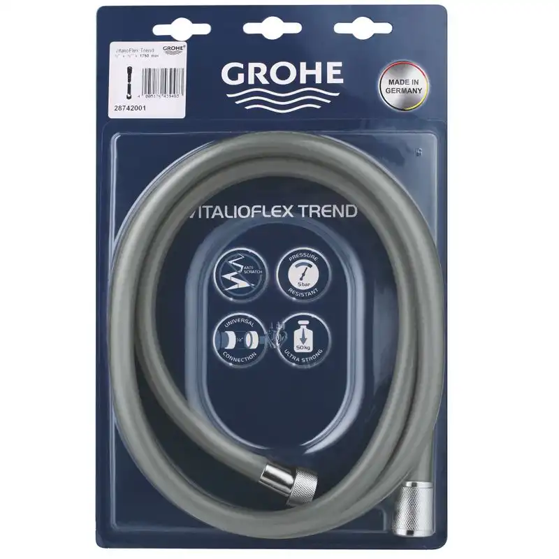 Шланг душовий Grohe VitalioFlex Trend, 175 см, 28742001, фото 224507 Шланг душовий Grohe VitalioFlex Trend, 175 см, 28742001 купити недорого в Україні, фото 224507