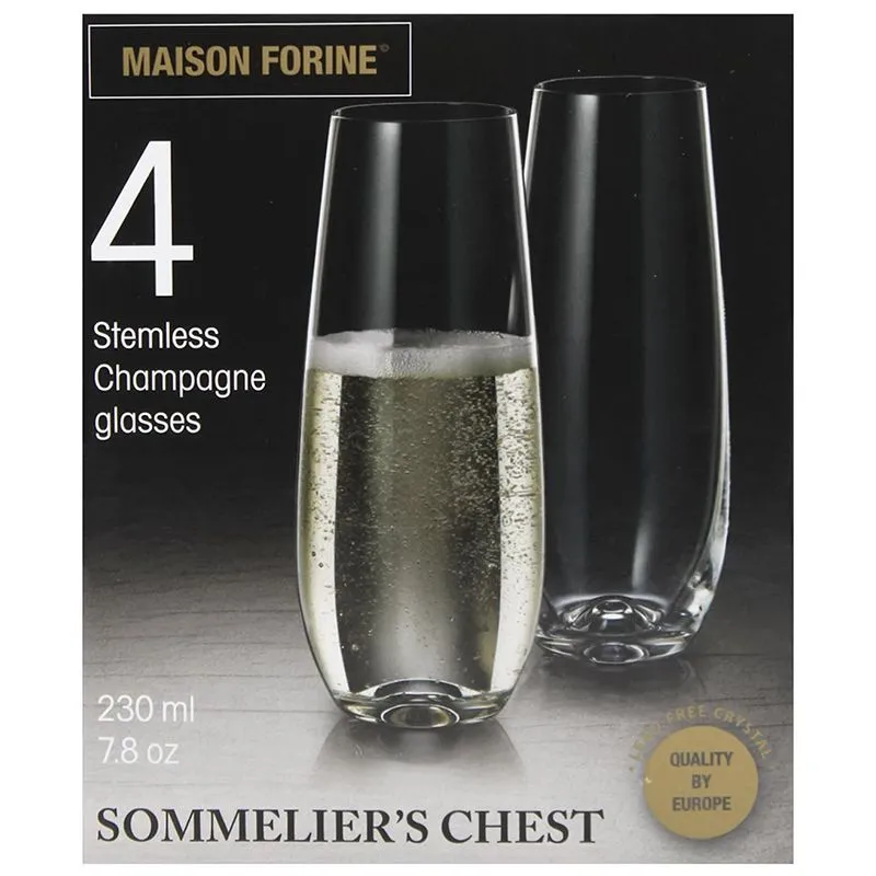 Набір келихів для шампанського Maison Forine, 0,23 л, 4 шт купити недорого в Україні, фото 2