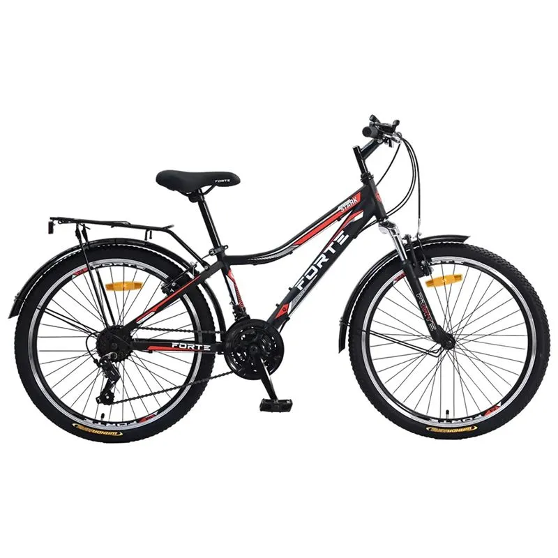 Велосипед Forte Stark, рама 24", колеса 24", чорно-червоний, 128233 купити недорого в Україні, фото 1