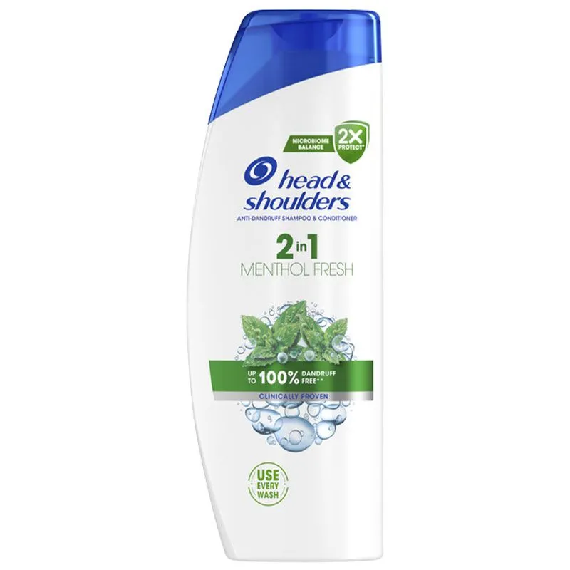 Шампунь-бальзам Head & Shoulders 2в1 Свіжість ментолу, 625 мл купити недорого в Україні, фото 1