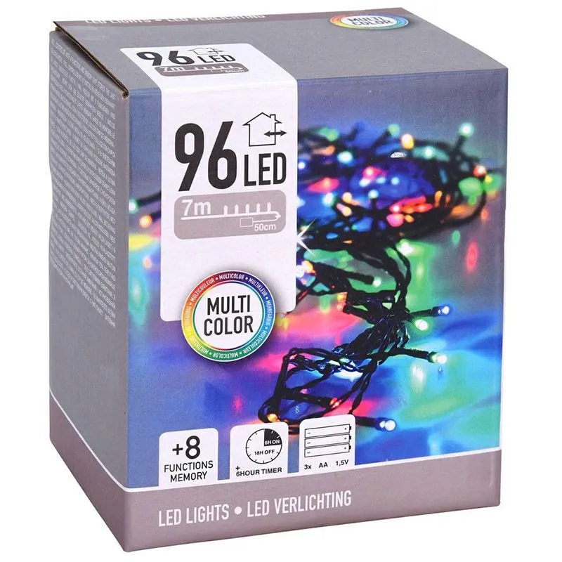 Гірлянда світлодіодна Koopman, 7 м, 96 LED, кольоровий, AX8415420 купити недорого в Україні, фото 1