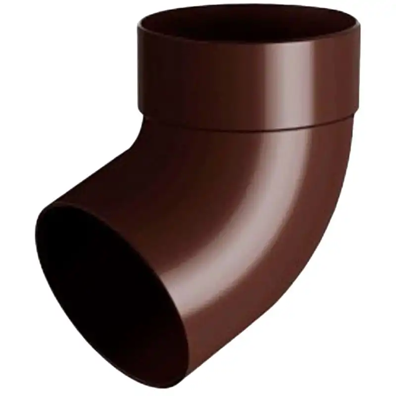 Отвод трубы одномуфтовый RainWay 67°, 75 мм, коричневый купить недорого в Украине, фото 1