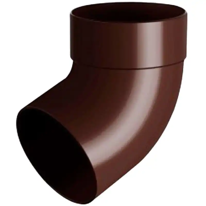 Отвод трубы одномуфтовый RainWay 67°, 100 мм, коричневый купить недорого в Украине, фото 1