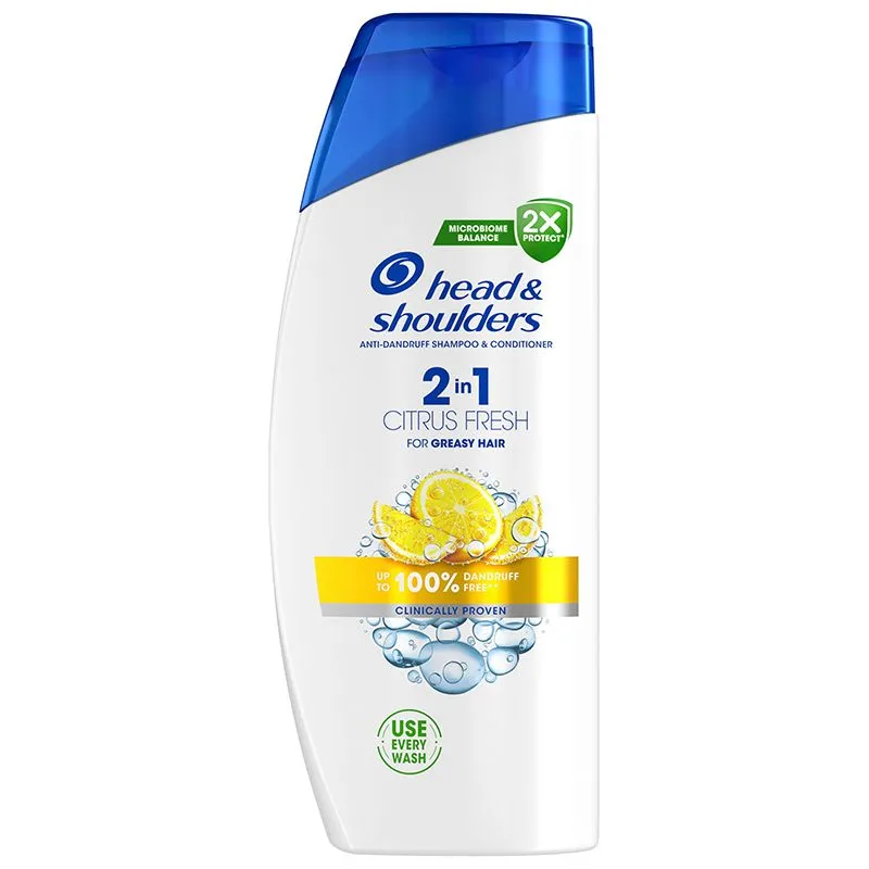 Шампунь Head & Shoulders 2в1 Цитрусова свіжість, 625 мл купити недорого в Україні, фото 1