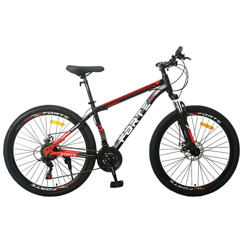 Велосипед Forte Braves, рама 19", колеса 29", чорно-червоний, 117845 купити недорого в Україні, фото 1