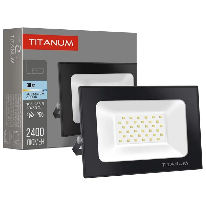 Прожектор Titanium, 30 Вт, 6000 K, TLF306 купити недорого в Україні, фото 2