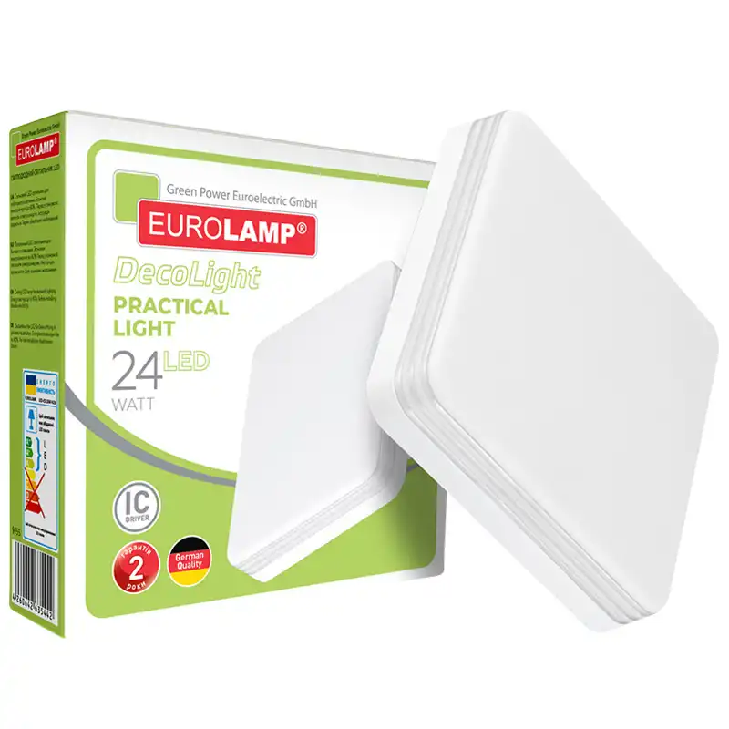 Світильник світлодіодний квадратний накладний Eurolamp Practical light N26, 48 Вт, 4000K купити недорого в Україні, фото 2