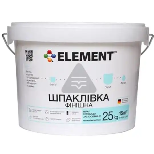 Шпаклівка фінішна Element, 25 кг купити недорого в Україні, фото 1