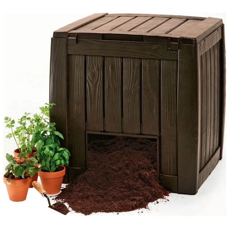 Компостер Keter Deco Composter with base, 340 л, коричневый, 231600 купить недорого в Украине, фото 1