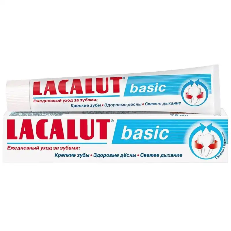 Зубная паста Lacalut Basic, 75 мл, 696109 купить недорого в Украине, фото 2