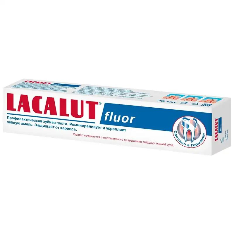 Зубна паста Lacalut фтор, 75 мл, 696031 купити недорого в Україні, фото 2