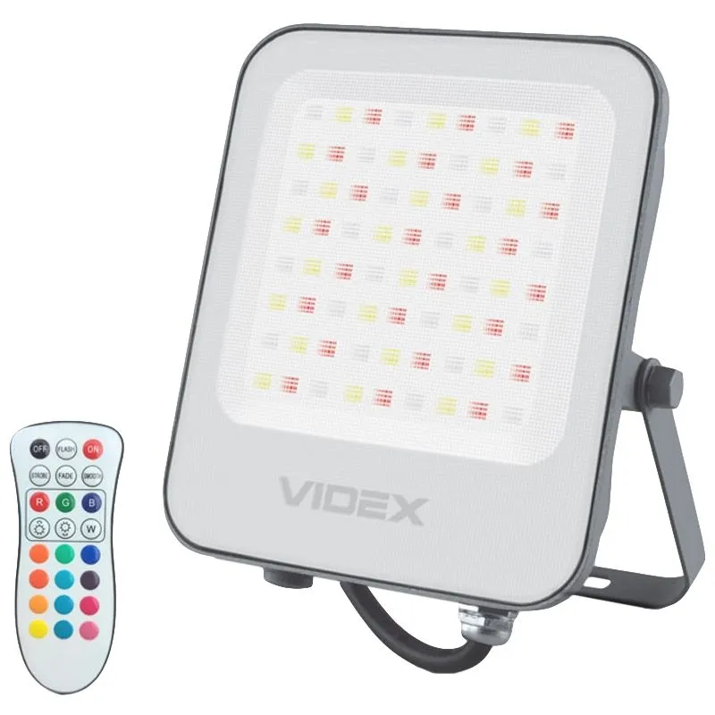 Прожектор світлодіодний Videx, 50 Вт, 5000 К, RGB, VL-F3-50-RGB купити недорого в Україні, фото 1