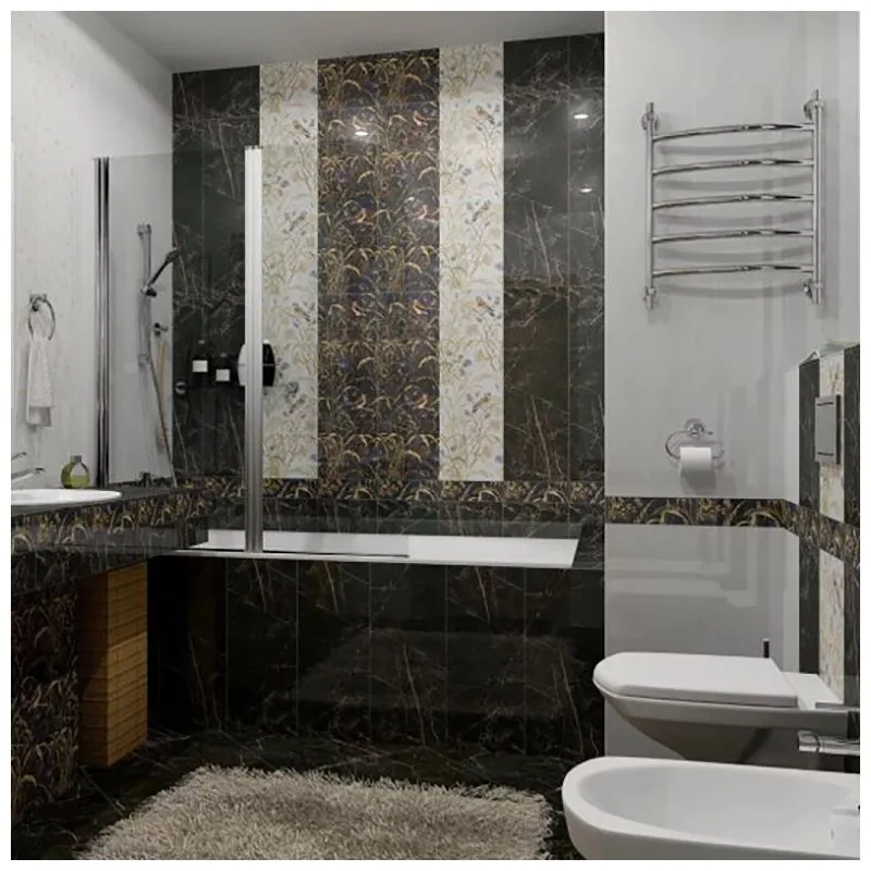 Декор Kerama Marazzi Асторія Птахи, 250х750 мм, чорний, SST\A01\12000R купити недорого в Україні, фото 2