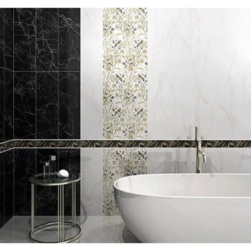 Бордюр Kerama Marazzi Асторія Птахи, 250х80 мм, чорний, SST\A03\12000R, фото 1 Бордюр Kerama Marazzi Асторія Птахи, 250х80 мм, чорний, SST\A03\12000R купити недорого в Україні, фото 1