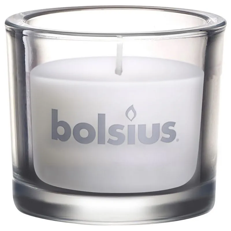 Свічка Bolsius, 8х9,2 см, білий, 880302 купити недорого в Україні, фото 1