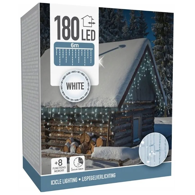 Гірлянда світлодіодна Koopman, 6 м, 180 LED, холодний білий, AX8450300 купити недорого в Україні, фото 1