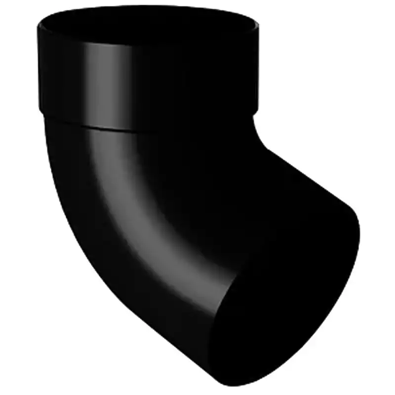 Отвод трубы одномуфтовый RainWay 67°, 100 мм, чёрный, 10.130.17.008.RW купить недорого в Украине, фото 1