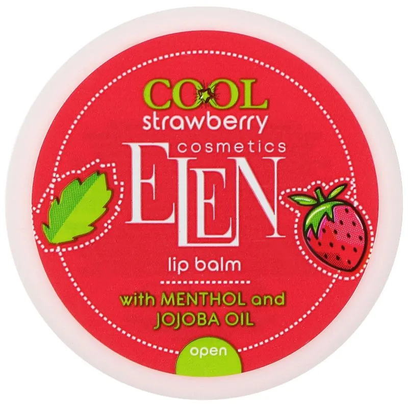 Бальзам для губ Elen Cosmetics Cool Strawberry, 9 г купити недорого в Україні, фото 1