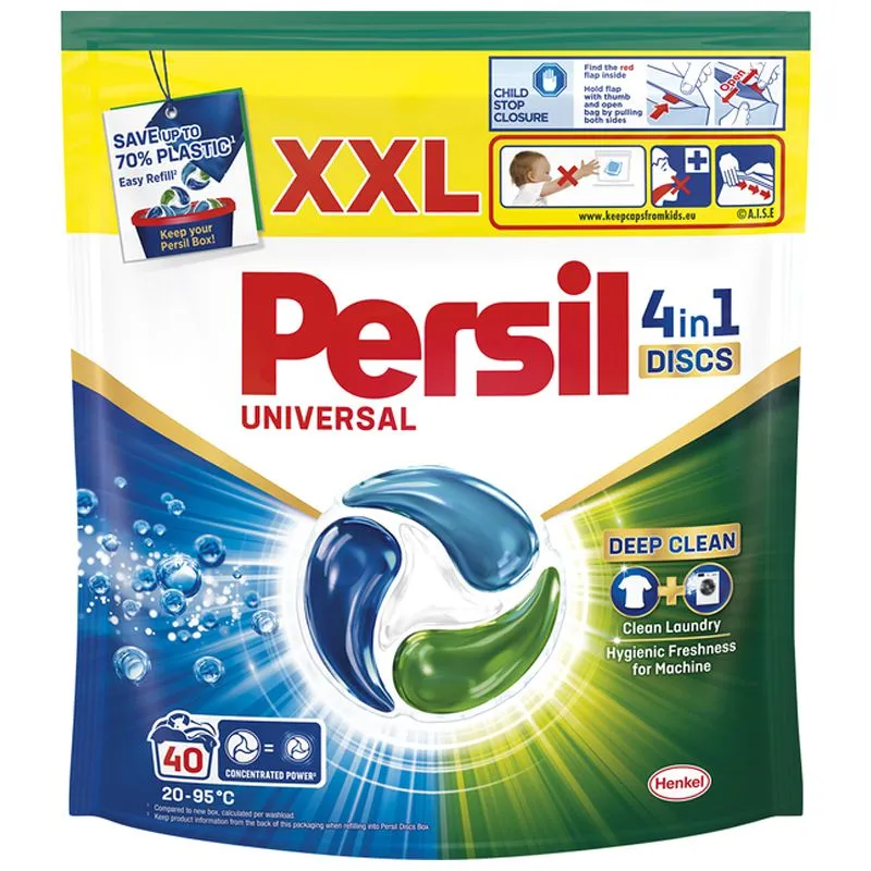 Диски для стирки Persil Universal Deep Clean 4in1, 40 шт купить недорого в Украине, фото 1