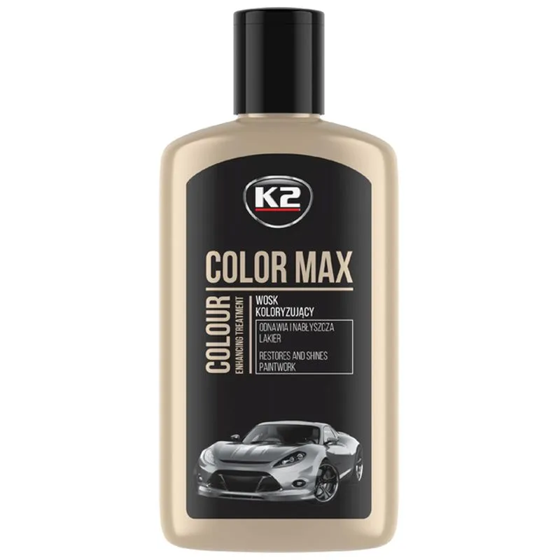 Полироль K2 Color MAX, черный, 250 мл, K020CAN купить недорого в Украине, фото 1