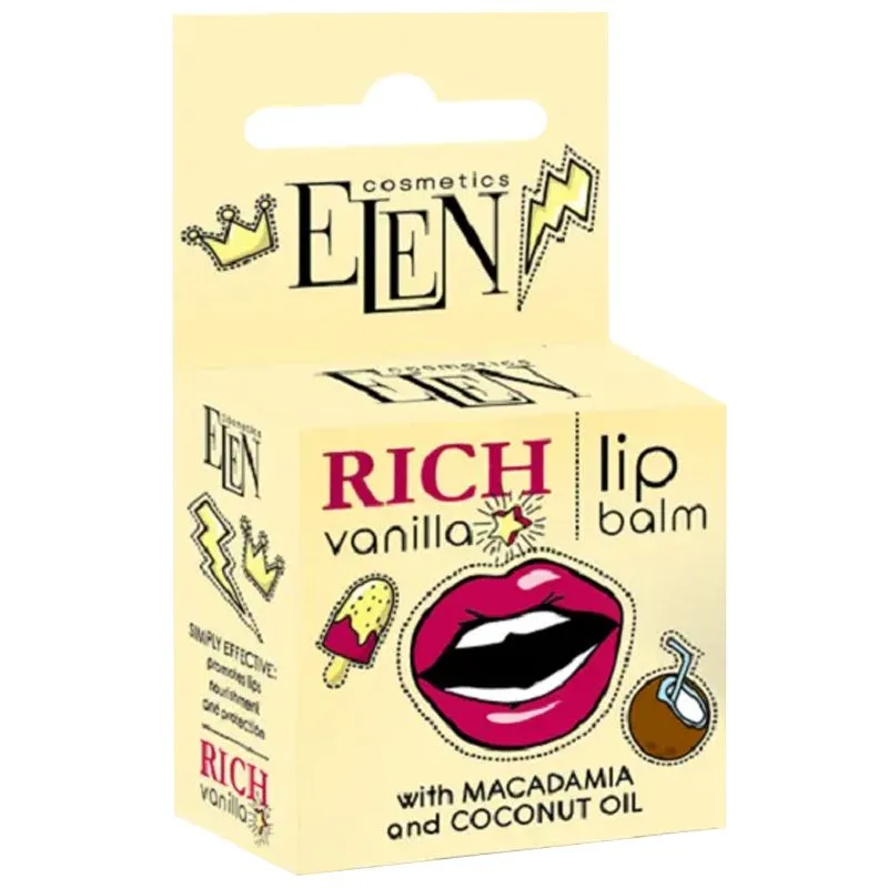 Бальзам для губ Elen Cosmetics Rich Vanilla, 9 г купити недорого в Україні, фото 2