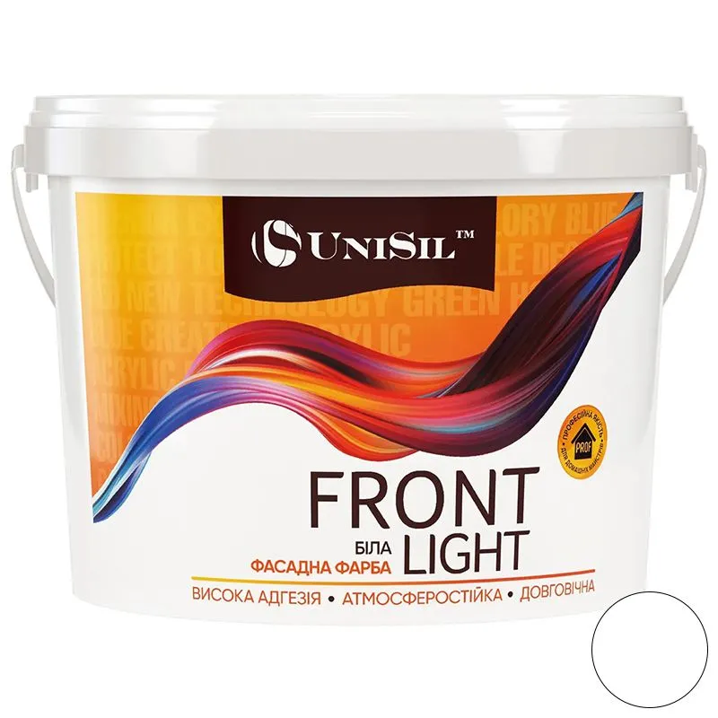Фарба фасадна Unisil Front Light, база С, 3,15 кг, прозорий купити недорого в Україні, фото 1