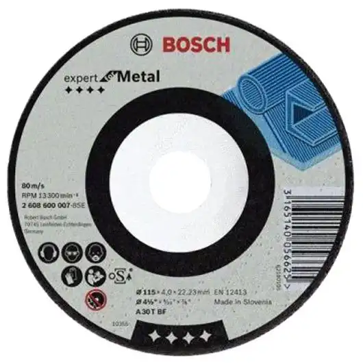 Круг зачисний по металу Bosch, 125х6 мм, 2608600223 купити недорого в Україні, фото 1