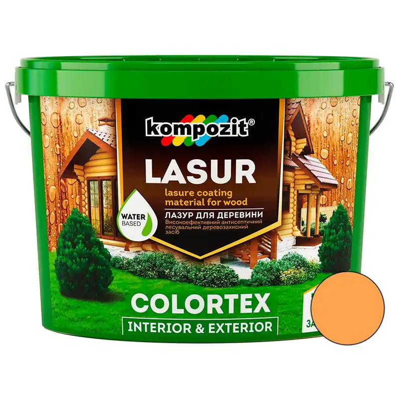 Лазурь для дерева Kompozit Colortex, 0,9 л, тик купить недорого в Украине, фото 1