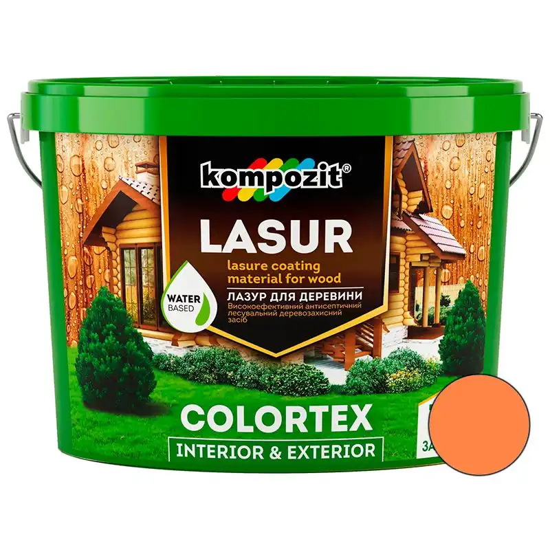 Лазур для дерева Kompozit Colortex, 0,9 л, махагон купити недорого в Україні, фото 1
