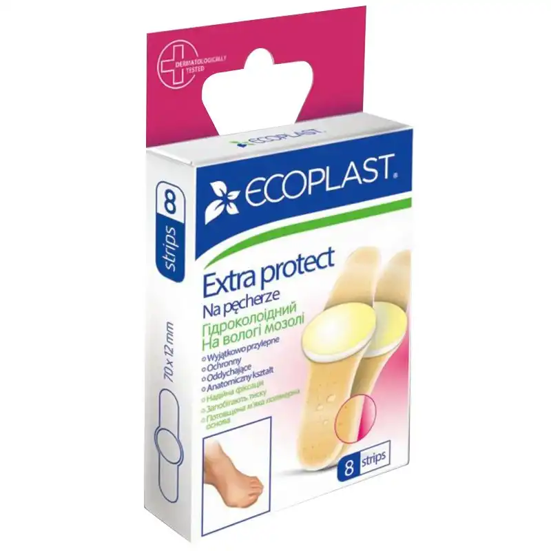 Пластир мозольний Ecoplast Екстра Захист, 8 шт купити недорого в Україні, фото 1