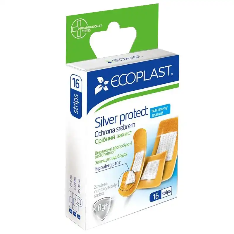 Набір пластирів медичних Ecoplast Срібний захист, 16 шт купити недорого в Україні, фото 1