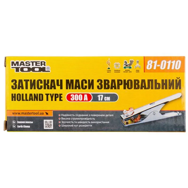 Зажим массы сварочный Master Tool Holland type 300А, 81-0110 купить недорого в Украине, фото 2