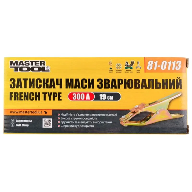 Зажим массы сварочный Master Tool French type 300A, 81-0113, 81-0113 купить недорого в Украине, фото 2