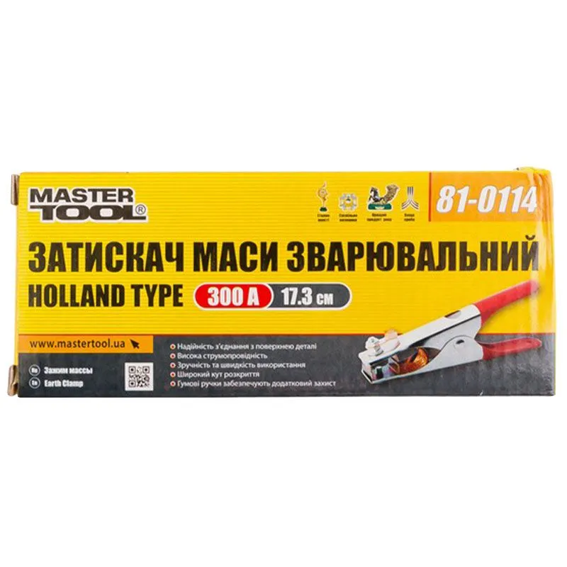 Зажим массы сварочный Master Tool Holland type 300А, 81-0114 купить недорого в Украине, фото 2