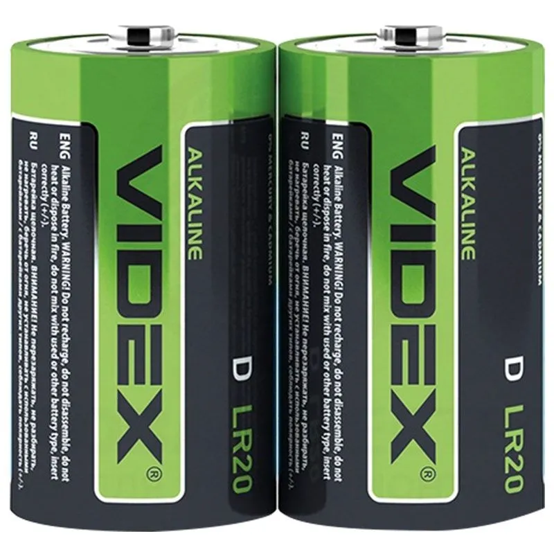 Батарейка лужна Videx, D/LR20, 22529 купити недорого в Україні, фото 1