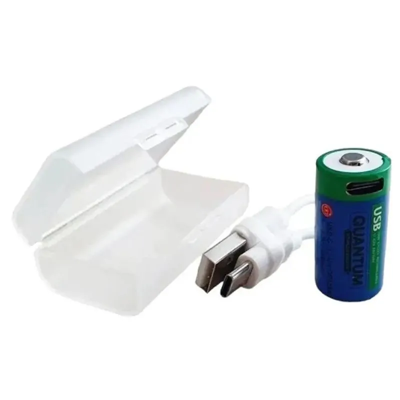 Аккумулятор Quantum USB, Li-ion, 450 mAh, USB-C/Li-ionCR123A-450-BP купить недорого в Украине, фото 2