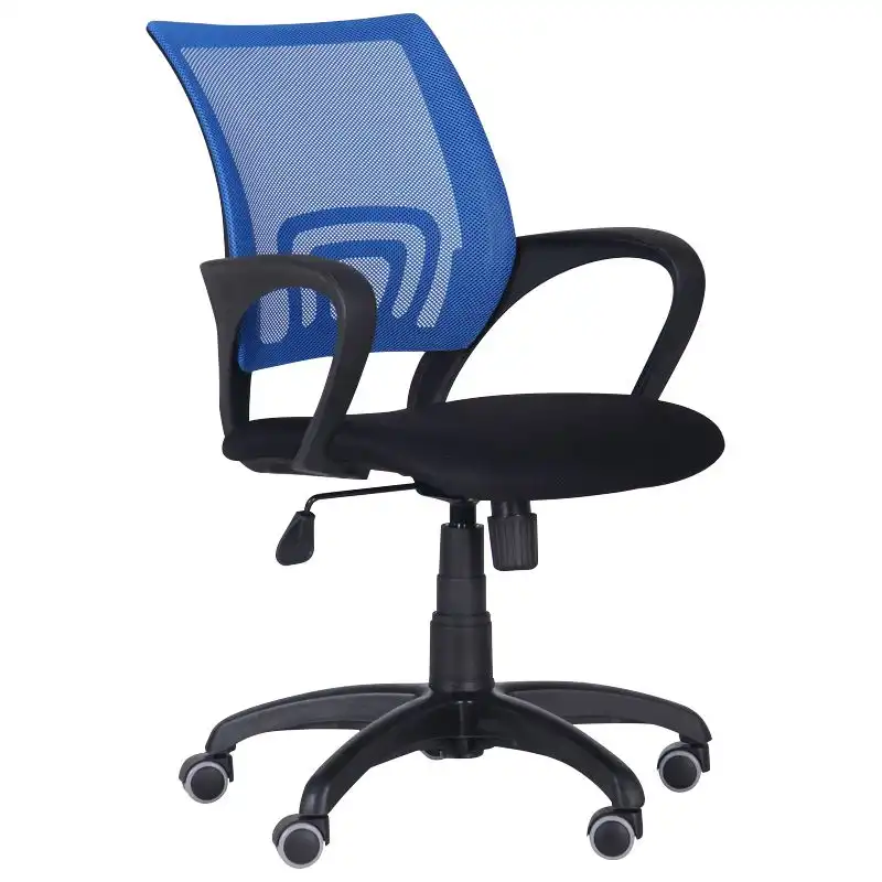 Крісло офісне AMF сітка чорна/спинка, сітка синя купити недорого в Україні, фото 1
