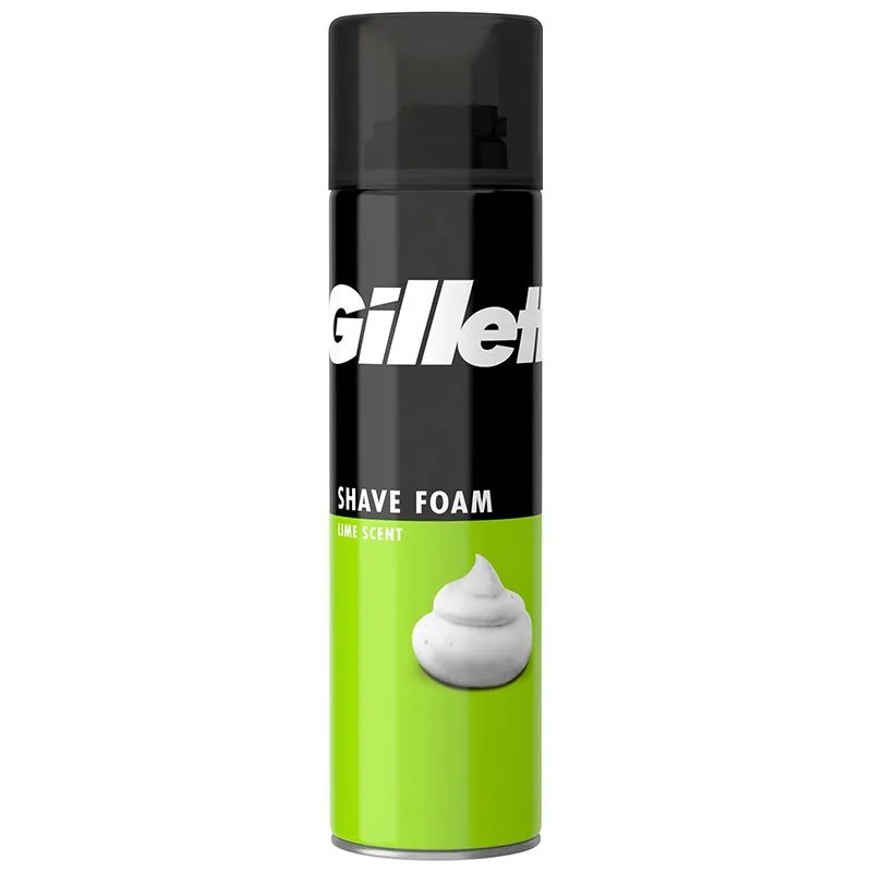 Піна для гоління Gillette Аромат лайма, 200 мл купити недорого в Україні, фото 1