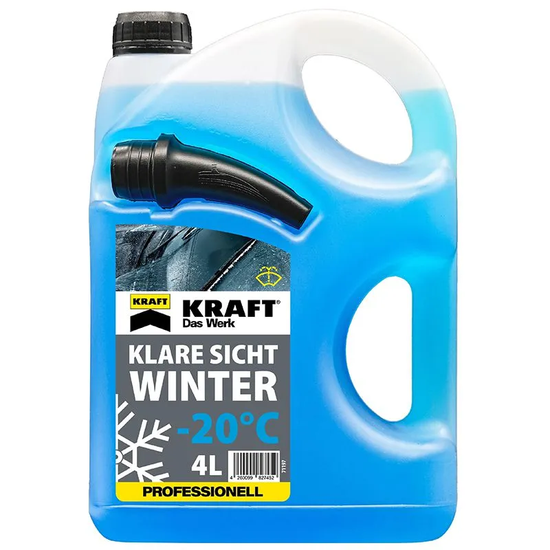 Омивач скла зимовий Kraft, -20°С, 4 л, KF140 купити недорого в Україні, фото 1