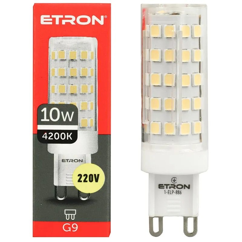 Лампа світлодіодна Etron, 10 W, G9, 4200 K, 1-ELP-886 купити недорого в Україні, фото 1