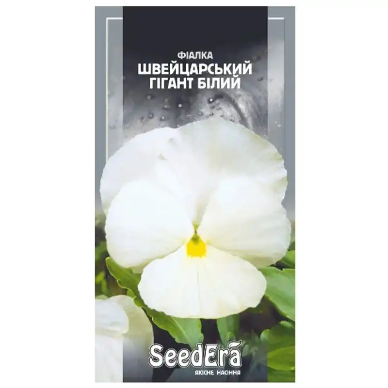 Насіння квітів фіалки садової SeedEra Швейцарський гігант білий, дворічна, 0,1 г, У-0000010126 купити недорого в Україні, фото 1