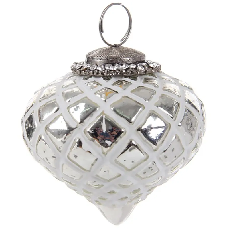 Игрушка ёлочная Lefard, 8 см, серебро, 876-027 купить недорого в Украине, фото 1