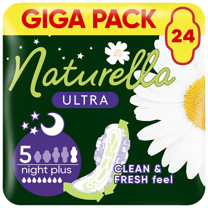 Прокладки Naturella Ultra Night Plus Camomile, 24 шт купить недорого в Украине, фото 1